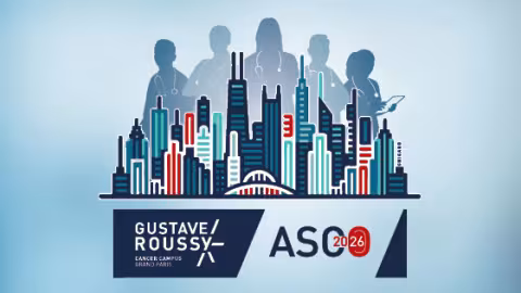bannière Gustave Roussy à l'ASCO 2026