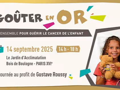 Affiche goûter en or - 14 septzembre 2025 - jardin d'acclimatation - Bois de Boulogne